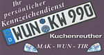Autoschilder Kuchenreuther