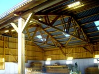 Ihre Zimmerei Stock GmbH in Prebitz - Spezialist für Dachdecken, Holzhäuser, Hallenbau, CNC-Abbund, Lohnschnittarbeiten ( Sägewerk ) und Holzbau.